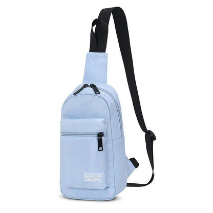 Fengdong sports chest bag for women small shoulder bag casual cross body bag woman mini outdoor sports backpack mobile phone bag