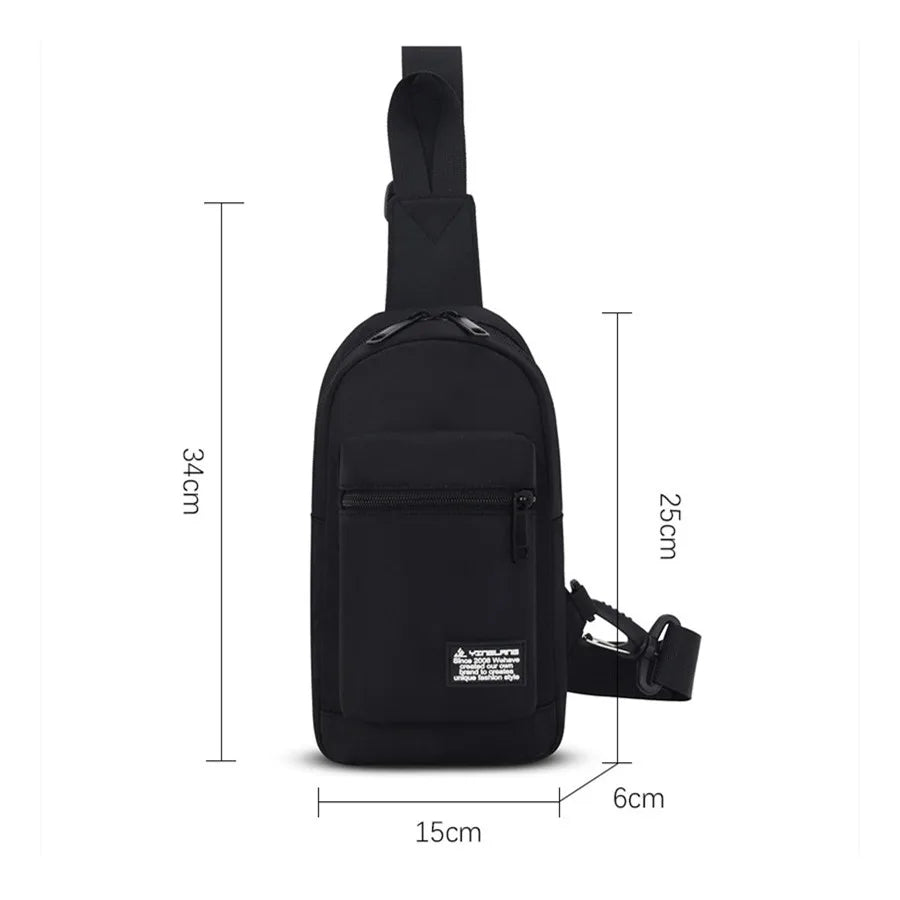 Fengdong sports chest bag for women small shoulder bag casual cross body bag woman mini outdoor sports backpack mobile phone bag