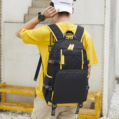 Fengdong teenage boy school backpack high school backpack with usb lightweight backpacks for university students big school bags