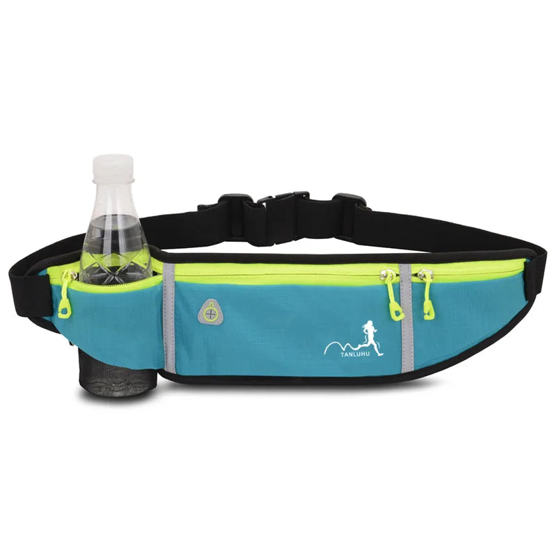 Fengdong ultra thin running bag sports waist bag men multifunctional waist pack sling chest bag anti-theft 5.5 inch phone bag