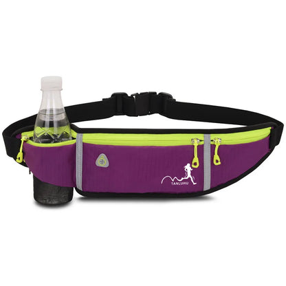 Fengdong ultra thin running bag sports waist bag men multifunctional waist pack sling chest bag anti-theft 5.5 inch phone bag