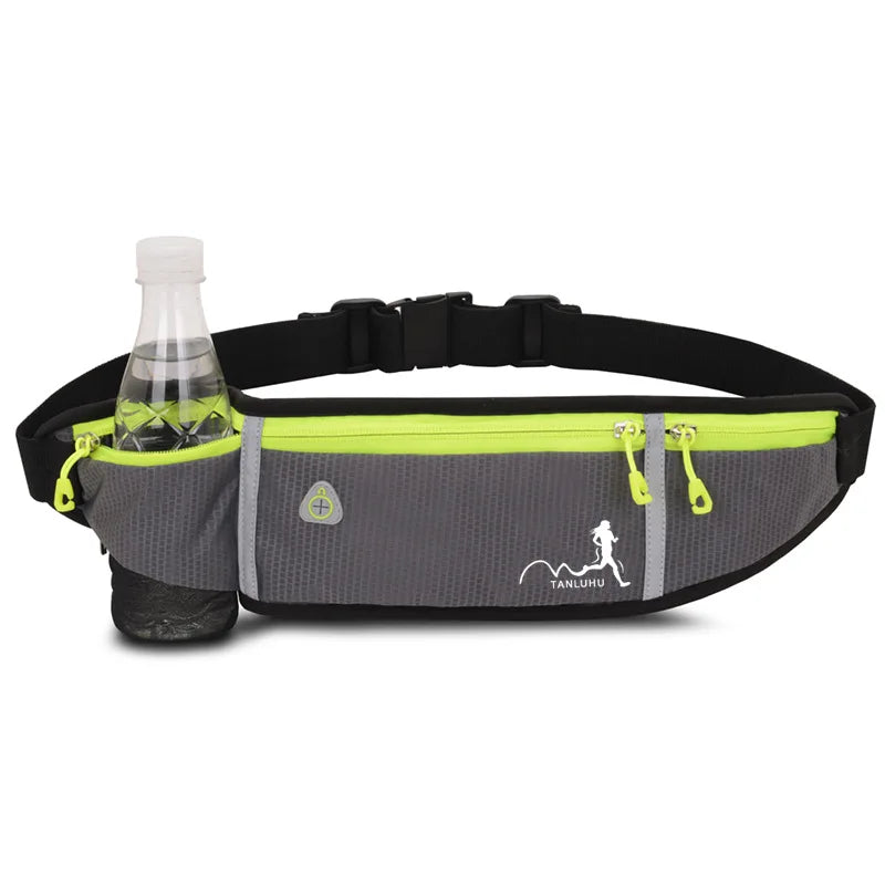 Fengdong ultra thin running bag sports waist bag men multifunctional waist pack sling chest bag anti-theft 5.5 inch phone bag