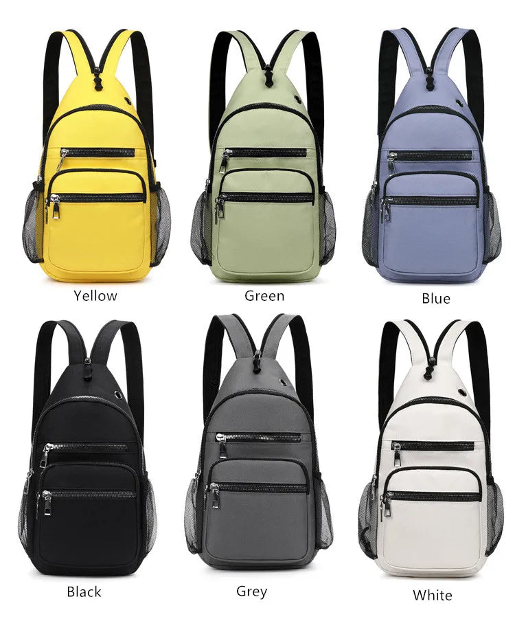 Fengdong women small backpack chest bag sling messenger bags female sports bag mini travel bagpack crossbody bag girl back pack