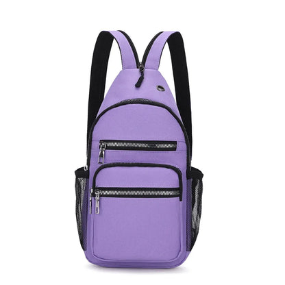 Fengdong women small backpack chest bag sling messenger bags female sports bag mini travel bagpack crossbody bag girl back pack