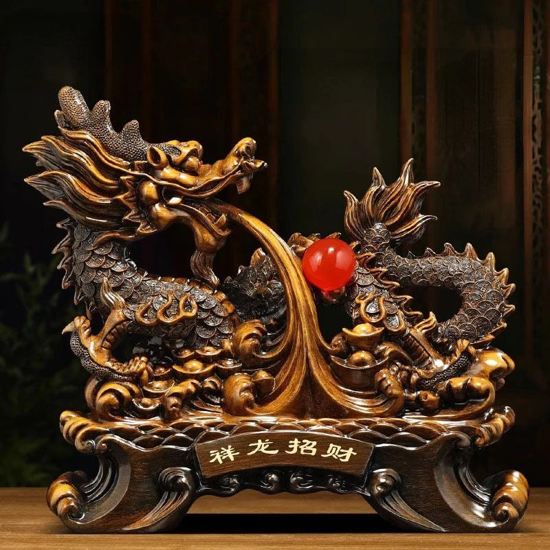 Fengshui Attracting Wealth Auspicious Ornaments Decorations Wealthy Living Room Foyer Office Desk Decorations Opening Gifts
