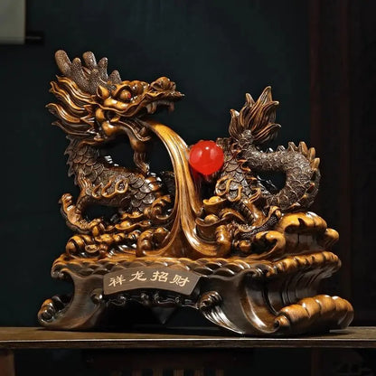 Fengshui Attracting Wealth Auspicious Ornaments Decorations Wealthy Living Room Foyer Office Desk Decorations Opening Gifts