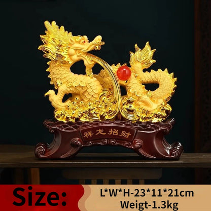 Fengshui Attracting Wealth Auspicious Ornaments Decorations Wealthy Living Room Foyer Office Desk Decorations Opening Gifts