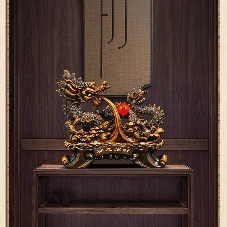 Fengshui Attracting Wealth Auspicious Ornaments Decorations Wealthy Living Room Foyer Office Desk Decorations Opening Gifts