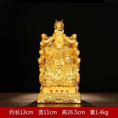 Fengshui God of Wealth Buddha Statue  God of Wealth Fortune-telling  Decorations Household Offerings Opening Gifts