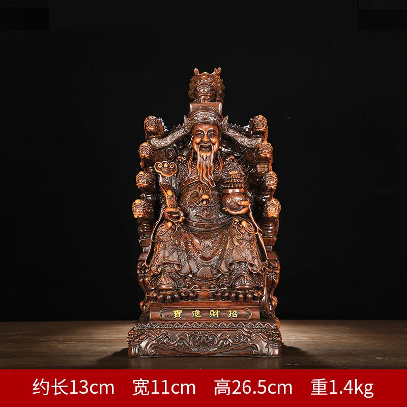 Fengshui God of Wealth Buddha Statue  God of Wealth Fortune-telling  Decorations Household Offerings Opening Gifts