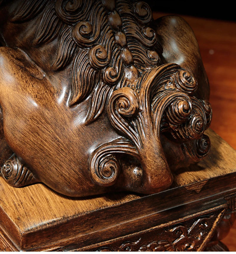 Fengshui Lion Decoration Beijing Lion Resin Crafts Chinese Home Living Room Decoration Shop Opening Gift