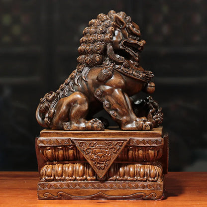 Fengshui Lion Decoration Beijing Lion Resin Crafts Chinese Home Living Room Decoration Shop Opening Gift