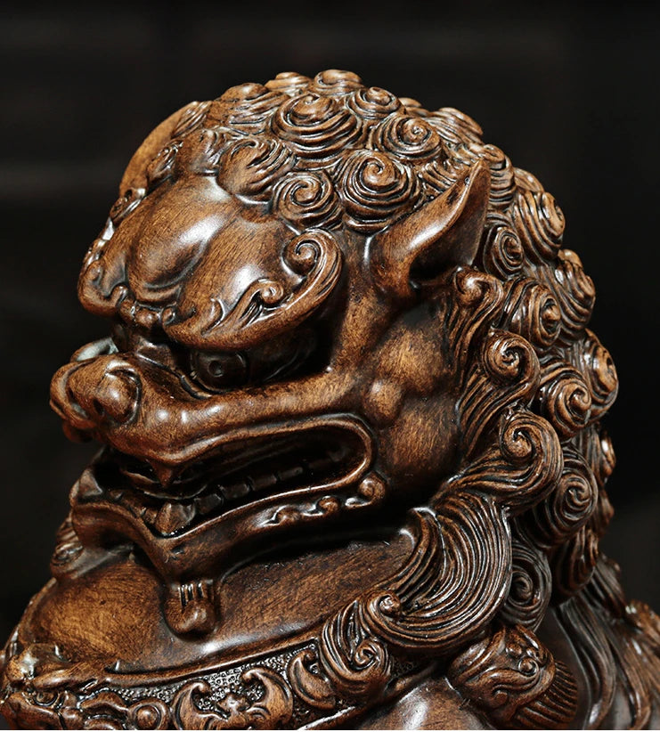 Fengshui Lion Decoration Beijing Lion Resin Crafts Chinese Home Living Room Decoration Shop Opening Gift