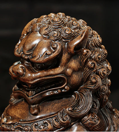 Fengshui Lion Decoration Beijing Lion Resin Crafts Chinese Home Living Room Decoration Shop Opening Gift