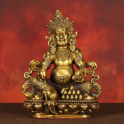 Fengshui Pure Copper God of Wealth Ornaments Buddha Statue Home Office Enshrined To Attract Wealth Statue