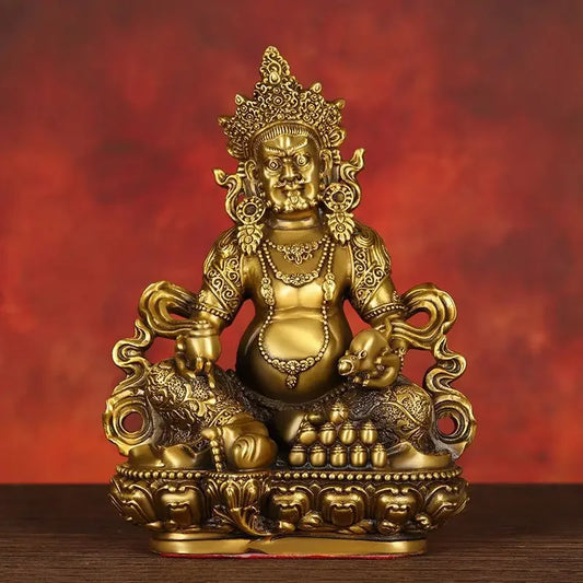 Fengshui Pure Copper God of Wealth Ornaments Buddha Statue Home Office Enshrined To Attract Wealth Statue