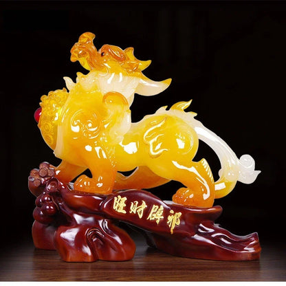 Fengshui Resin Embellishments Animal Model Lucky Ornaments Living Room Wine Cabinet Decorations Miniatures Gift