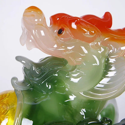 Fengshui Resin Embellishments Animal Model Lucky Ornaments Living Room Wine Cabinet Decorations Miniatures Gift