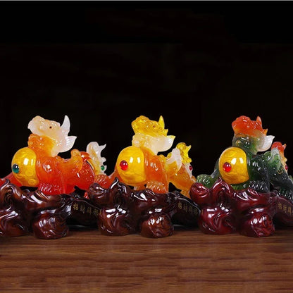 Fengshui Resin Embellishments Animal Model Lucky Ornaments Living Room Wine Cabinet Decorations Miniatures Gift