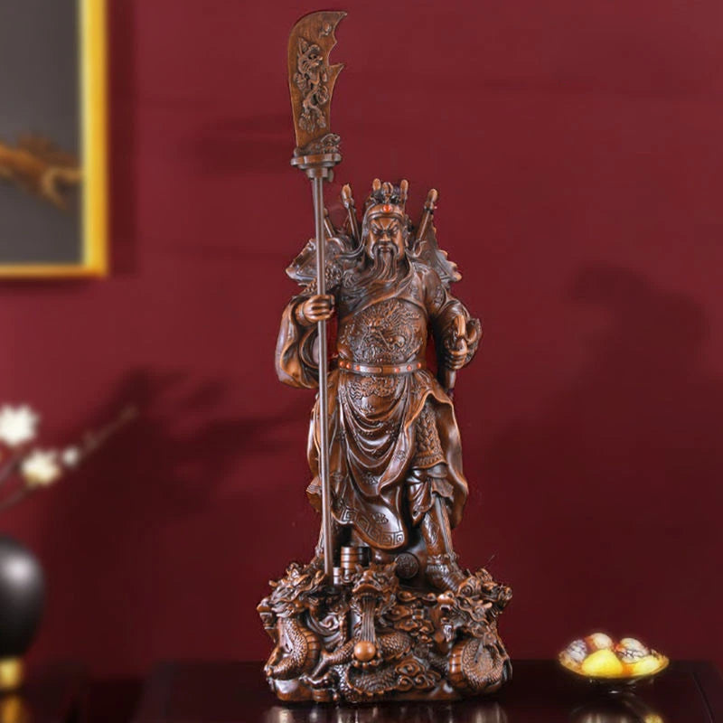 Fengshui Zhaocai Guan Gong Statue Wealth God Piece Guan Yu Statue Living Room Decoration