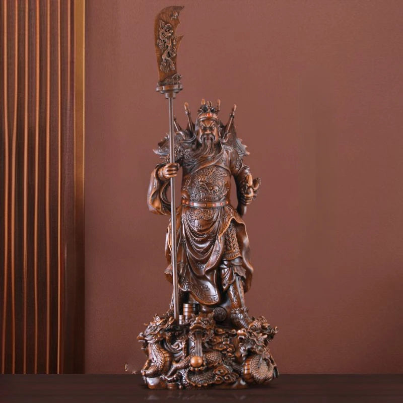 Fengshui Zhaocai Guan Gong Statue Wealth God Piece Guan Yu Statue Living Room Decoration