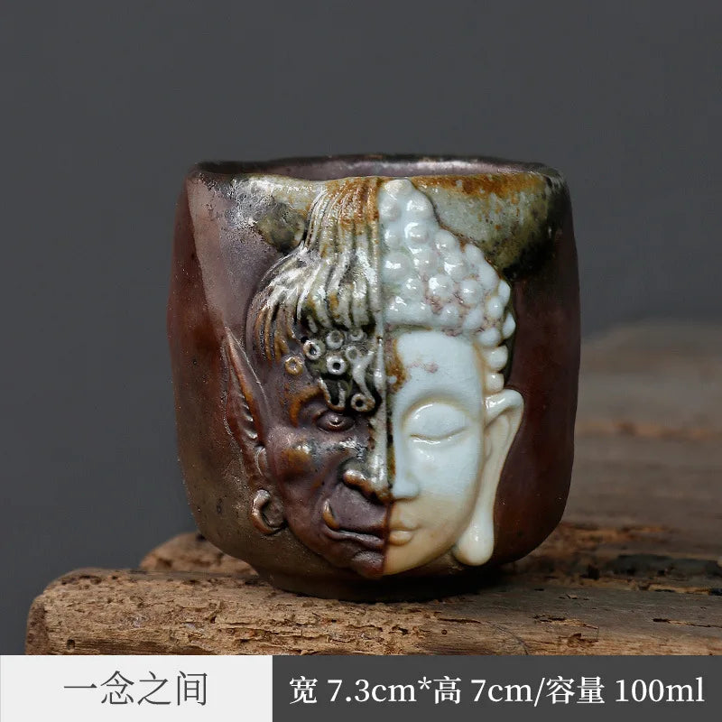 Firewood Master Cup Single Cup Men's Tea Cup Single Personal Tea Cup Ceramic Large