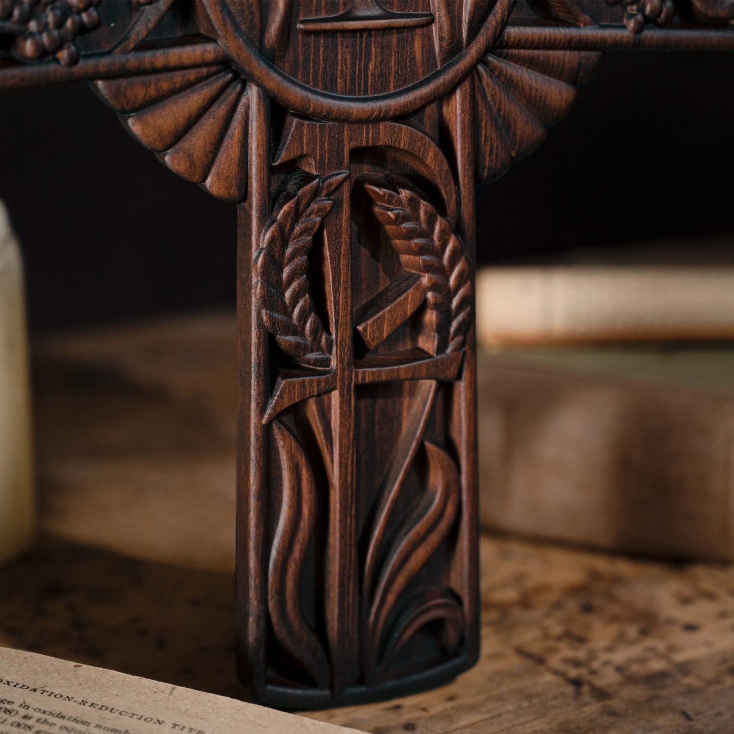 First Holy Communion Religious Wall Hanging Decoration Christian Cross Wood Carving Eucharist Chalice Cross Communion Gift