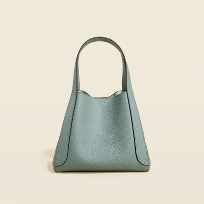 First Layer Cowhide Bag Spring Style Genuine Leather Women's Vegetable Basket Bucket Bags Designer Bag  Luxury Bag