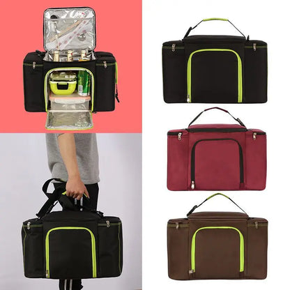 Fitness Lunch Bag Adult Insulated Portable One Shoulder Beach Ice Box Picnic Thermal Fruit Food Bags Carrier for Work Coolers