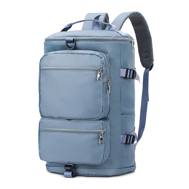 Fitness Sports Women's Shoulder Travel Backpack Multifunctional Lady Weekend Yoga Luggage Zipper Lightweight Swim Crossbody Bag