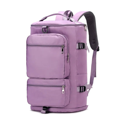 Fitness Sports Women's Shoulder Travel Backpack Multifunctional Lady Weekend Yoga Luggage Zipper Lightweight Swim Crossbody Bag