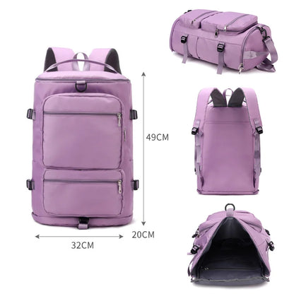 Fitness Sports Women's Shoulder Travel Backpack Multifunctional Lady Weekend Yoga Luggage Zipper Lightweight Swim Crossbody Bag