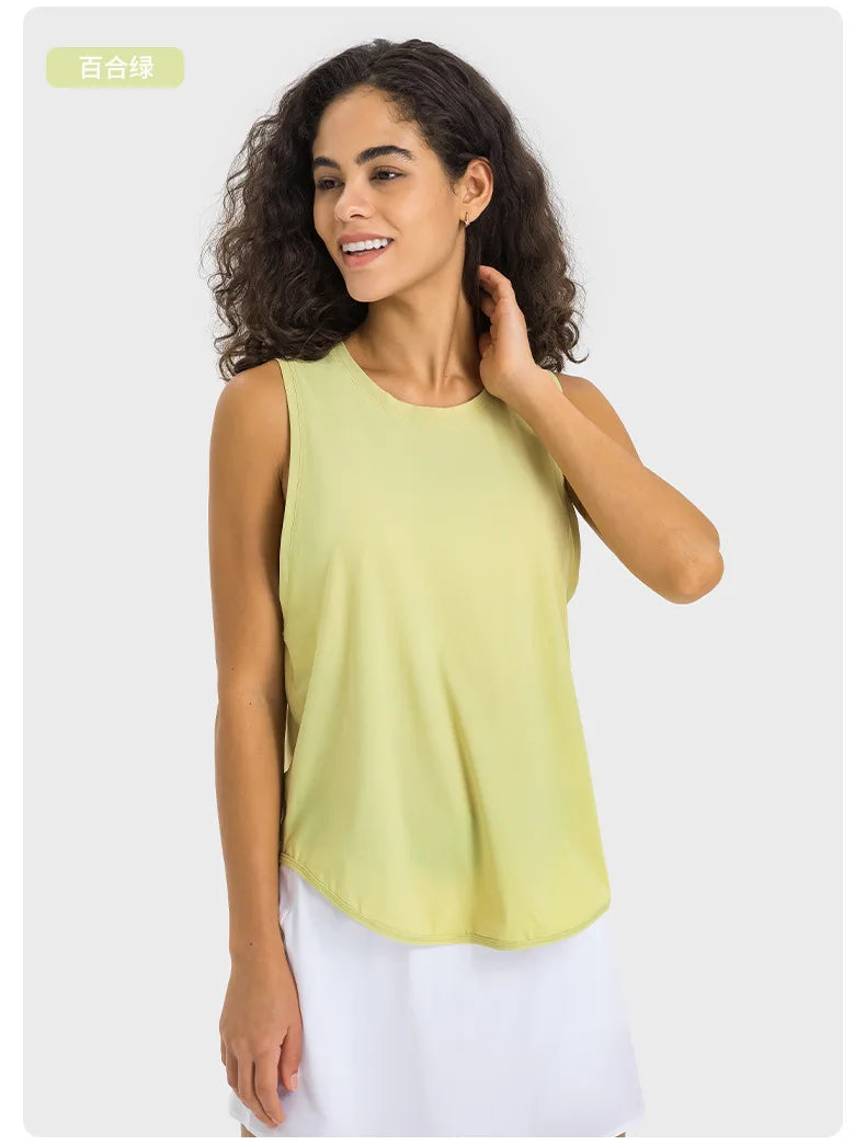 Fitness Vest Running Women's Strap Breathable Loose Sleeveless Top