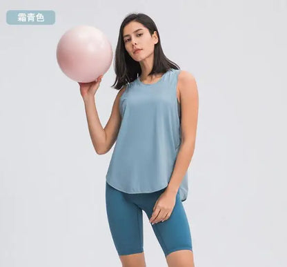 Fitness Vest Running Women's Strap Breathable Loose Sleeveless Top