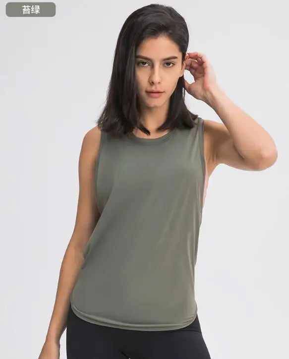 Fitness Vest Running Women's Strap Breathable Loose Sleeveless Top