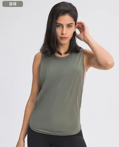 Fitness Vest Running Women's Strap Breathable Loose Sleeveless Top