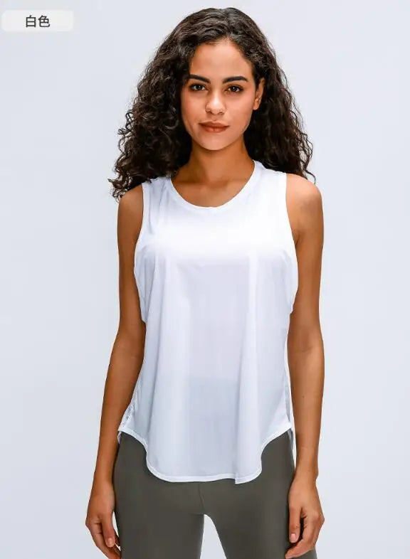 Fitness Vest Running Women's Strap Breathable Loose Sleeveless Top