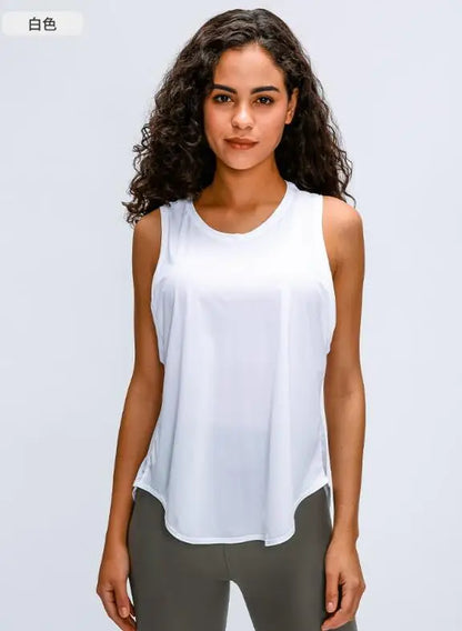 Fitness Vest Running Women's Strap Breathable Loose Sleeveless Top