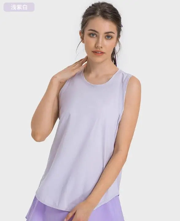Fitness Vest Running Women's Strap Breathable Loose Sleeveless Top