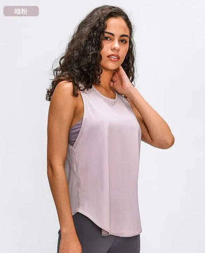 Fitness Vest Running Women's Strap Breathable Loose Sleeveless Top