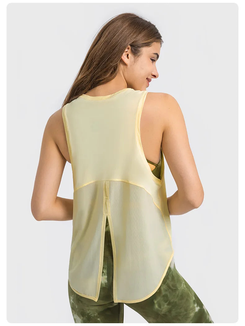Fitness Vest Running Women's Strap Breathable Loose Sleeveless Top