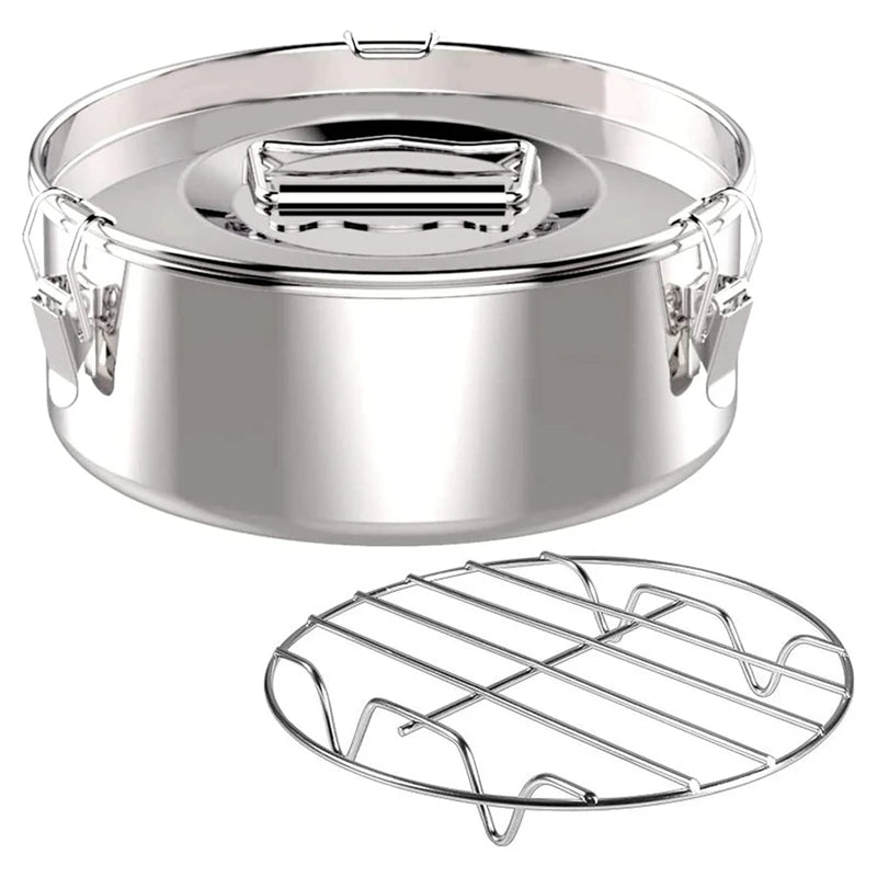 Flan Pan  Mold Stainless Steel Silver Oastry Molds Flan Mold With Lid - Flan Maker For 6 Quart Pot