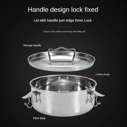 Flan Pan  Mold Stainless Steel Silver Oastry Molds Flan Mold With Lid - Flan Maker For 6 Quart Pot