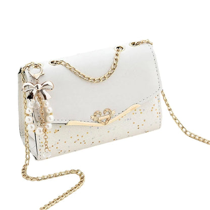 Flap Crossbody Handbag Purse with Convertible Chain Strap Phone Wallet Purse