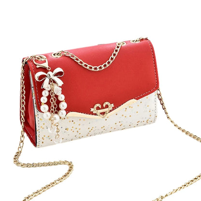 Flap Crossbody Handbag Purse with Convertible Chain Strap Phone Wallet Purse