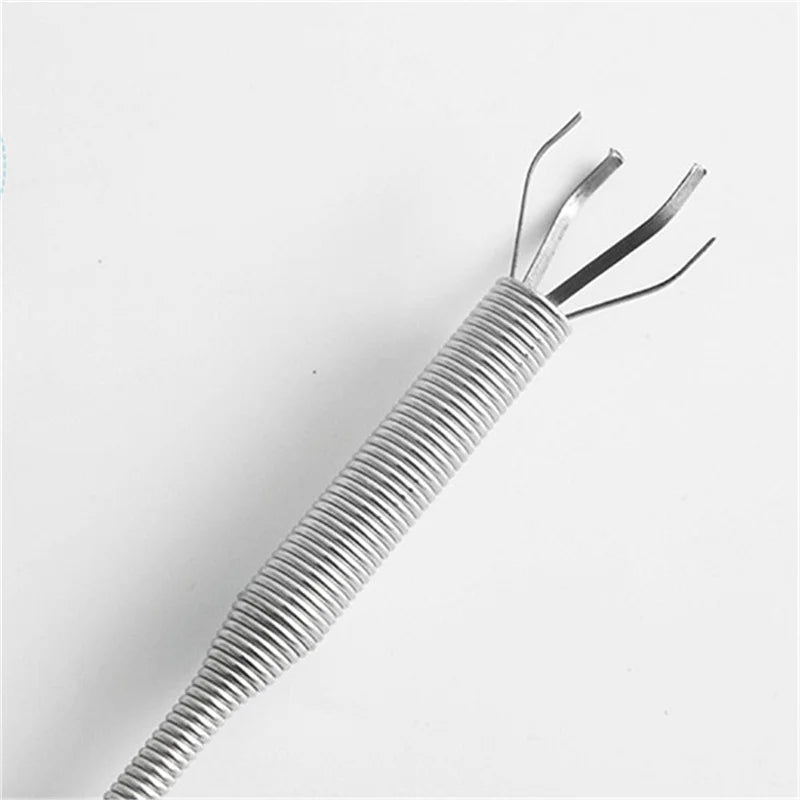 Flexible Pipeline Dredge Four-jaw Fetcher Picker Sewer Garbage Clamp Sewer Drain Cleaners Kitchen Cleaning Tools Drop Shipping