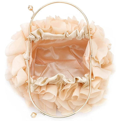 Floral Clutch Purses for Women Flower Evening Bag Party Prom Handbags Bridal Wedding Crossbody Shoulder Bags