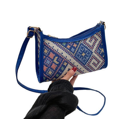 Floral Print Crossbody Bag Trendy Bohemian Shoulder Purse Elegant Inspired