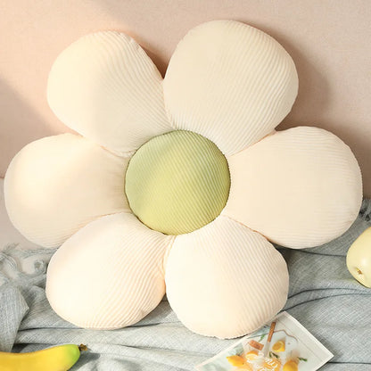 Flower Cushion Cherry Sunflower Daisy Flower Pillow Seat Back Cushion Room Decor Sofa Floor Chair Office Car Butt Relaxing Pad