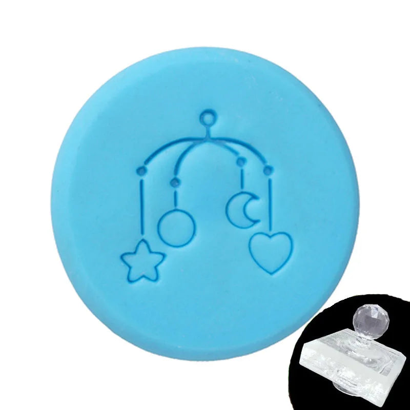Flower Leaves and Tree Pattern Stamp, Home Cleaning Natural Seal, Acrylic Transparent Imprint Soap Stamp, Handmade  Chapter